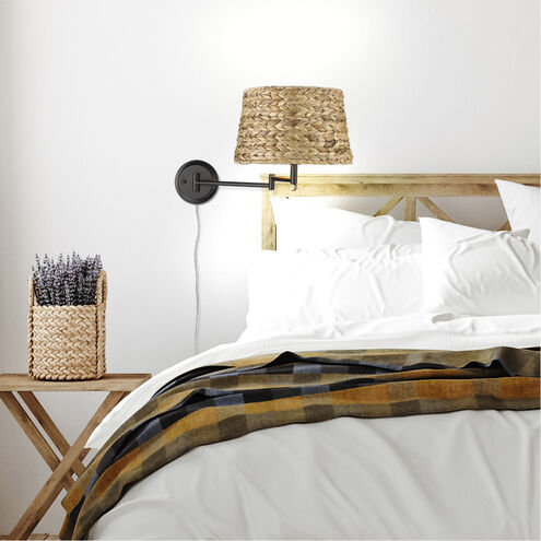 Eleanor 13 inch 100.00 watt Matte Black Adjustable Sconce Wall Light